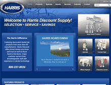 Tablet Screenshot of harrisdiscount.com